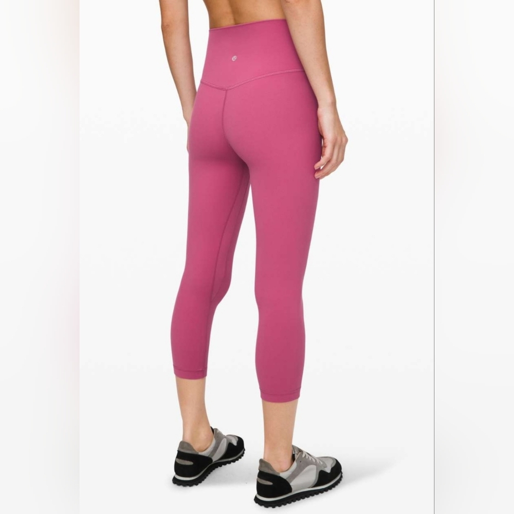 Lululemon Align Crop Size 4 16" Inseam Moss Rose? W6AS8S Legging High Rise Nulu - Picture 4 of 15